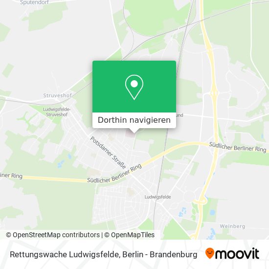 Rettungswache Ludwigsfelde Karte