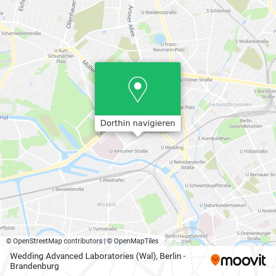 Wedding Advanced Laboratories (Wal) Karte