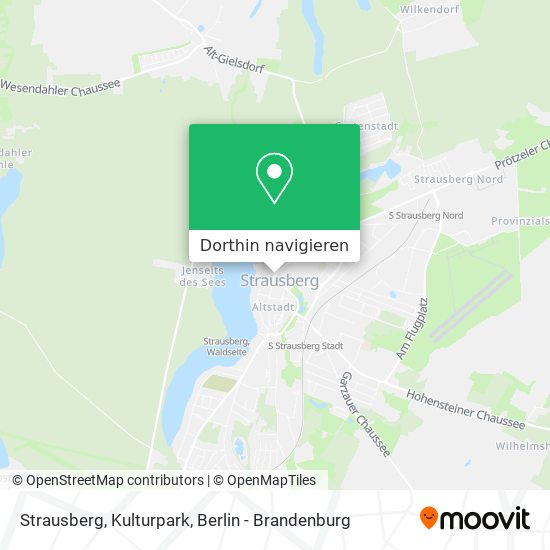 Strausberg, Kulturpark Karte