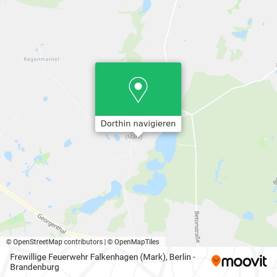 Frewillige Feuerwehr Falkenhagen (Mark) Karte