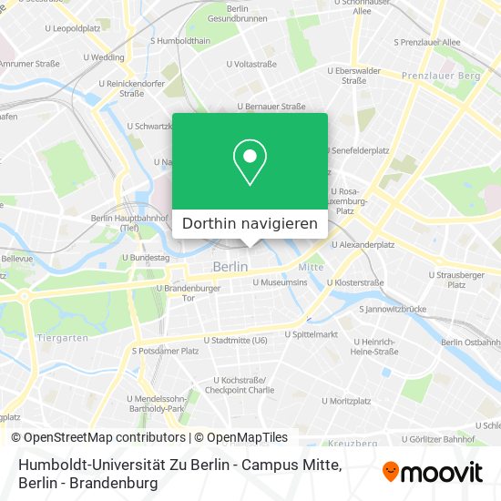 Humboldt-Universität Zu Berlin - Campus Mitte Karte