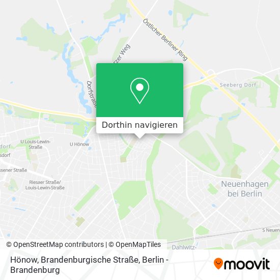 Hönow, Brandenburgische Straße Karte