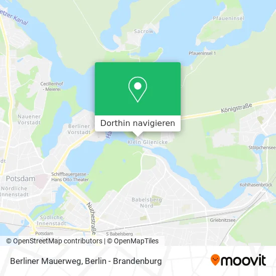 Berliner Mauerweg Karte