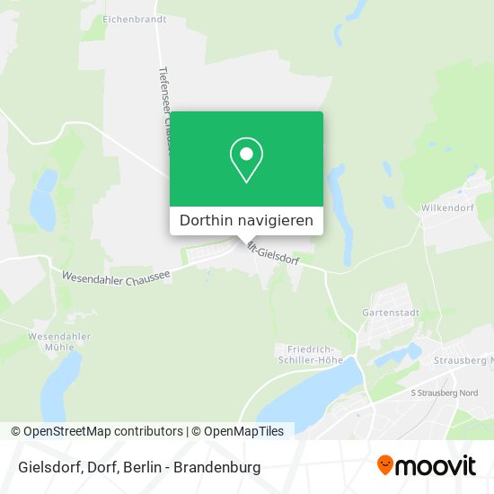 Gielsdorf, Dorf Karte