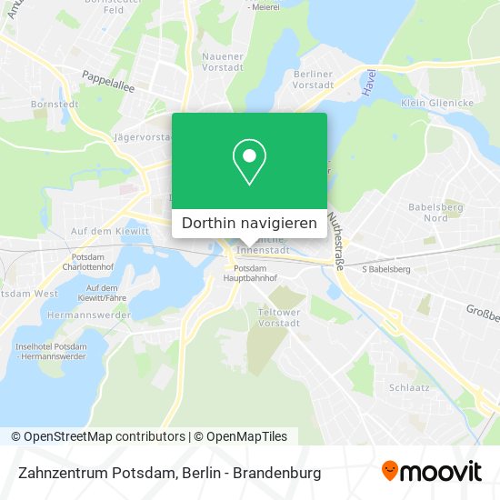 Zahnzentrum Potsdam Karte
