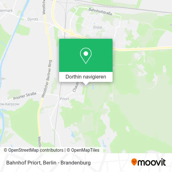 Bahnhof Priort Karte