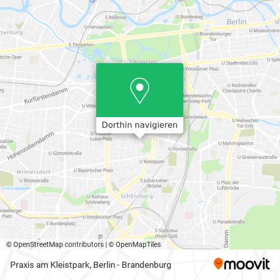 Praxis am Kleistpark Karte