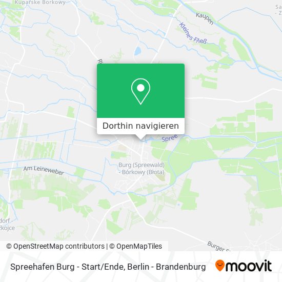 Spreehafen Burg - Start/Ende Karte
