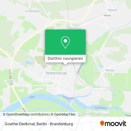 Goethe-Denkmal Karte