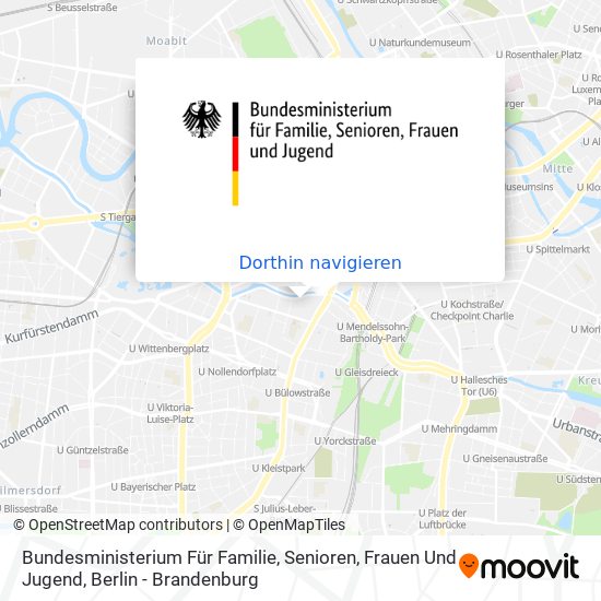 Bundesministerium Für Familie, Senioren, Frauen Und Jugend Karte