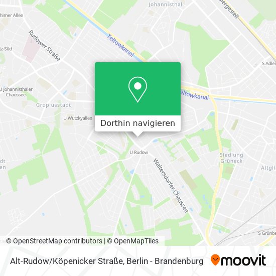 Alt-Rudow/Köpenicker Straße Karte
