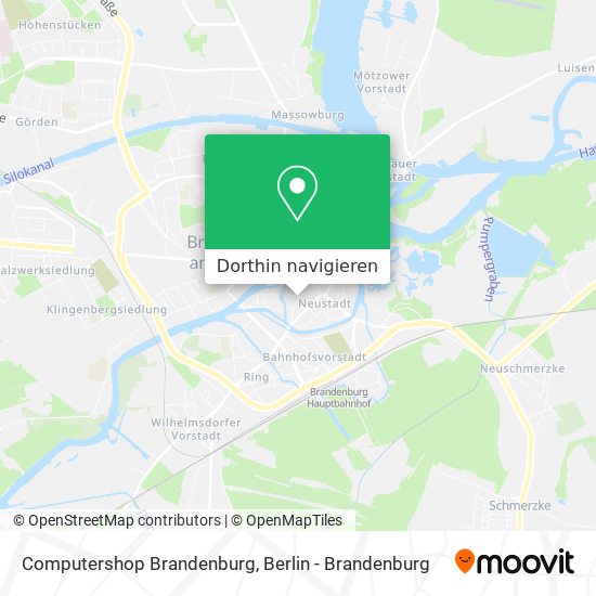 Computershop Brandenburg Karte