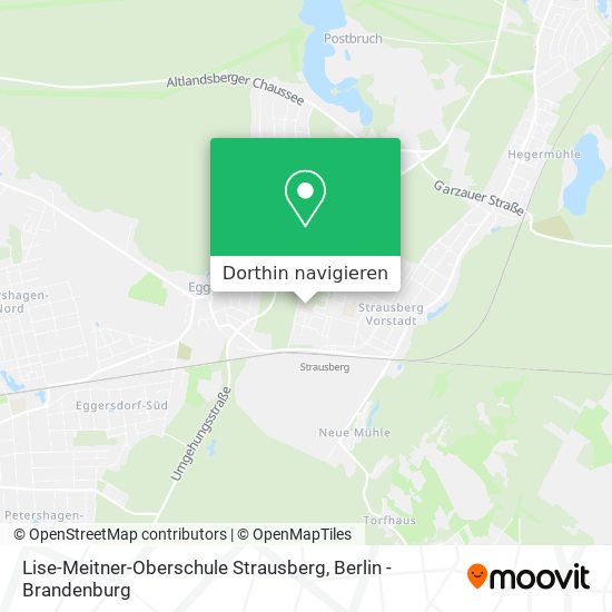 Lise-Meitner-Oberschule Strausberg Karte