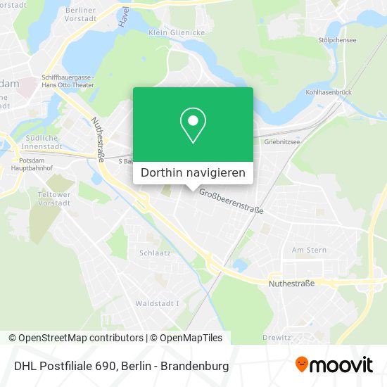 DHL Postfiliale 690 Karte
