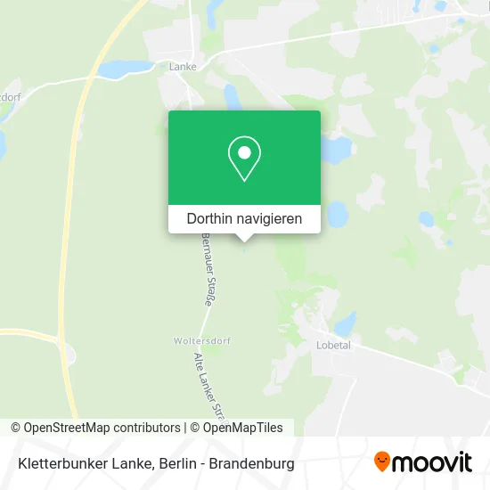 Kletterbunker Lanke Karte