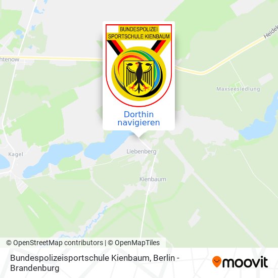 Bundespolizeisportschule Kienbaum Karte