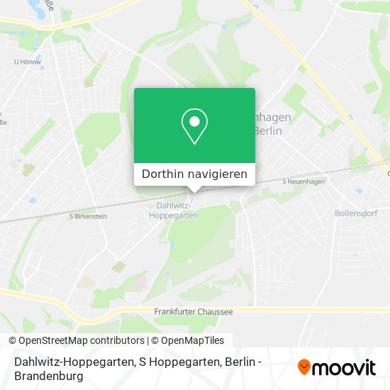 Dahlwitz-Hoppegarten, S Hoppegarten Karte