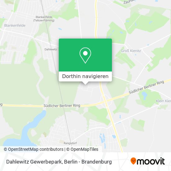 Dahlewitz Gewerbepark Karte