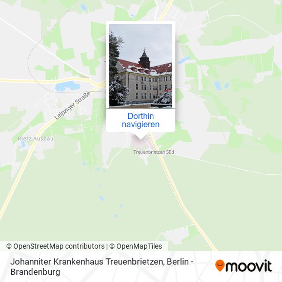 Johanniter Krankenhaus Treuenbrietzen Karte