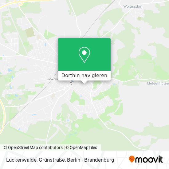 Luckenwalde, Grünstraße Karte