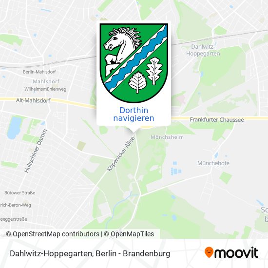 Dahlwitz-Hoppegarten Karte