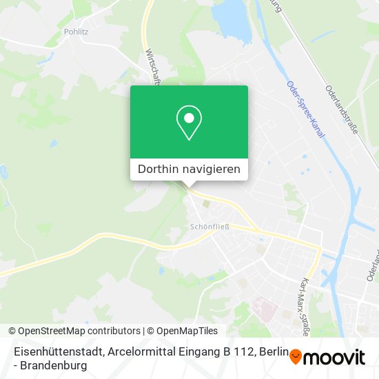 Eisenhüttenstadt, Arcelormittal Eingang B 112 Karte