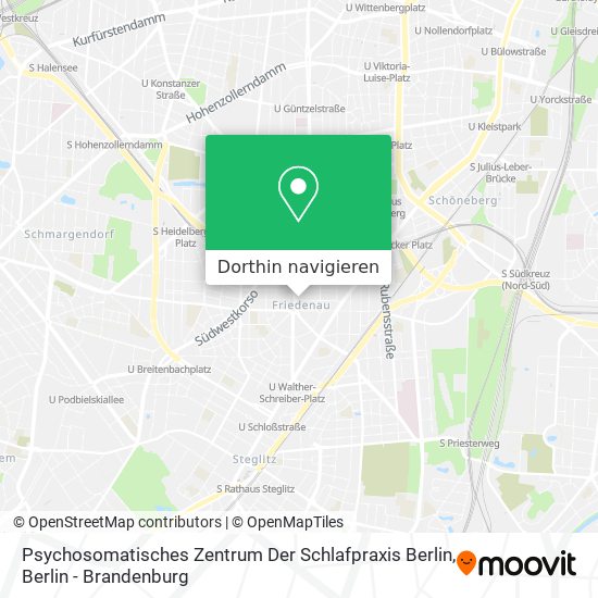 Psychosomatisches Zentrum Der Schlafpraxis Berlin Karte
