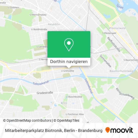 Mitarbeiterparkplatz Biotronik Karte