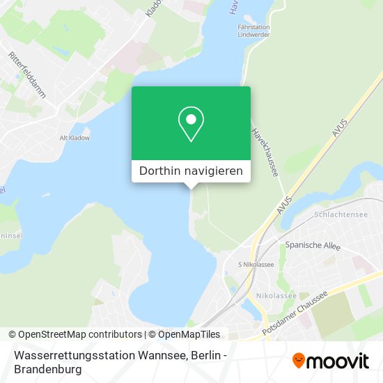 Wasserrettungsstation Wannsee Karte