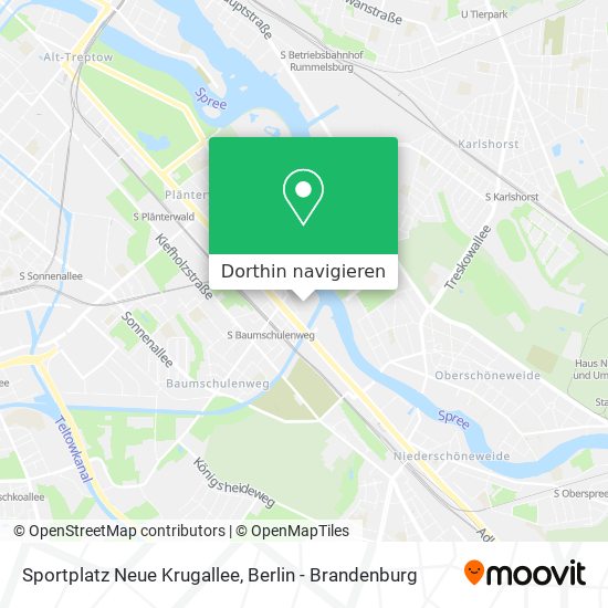 Sportplatz Neue Krugallee Karte