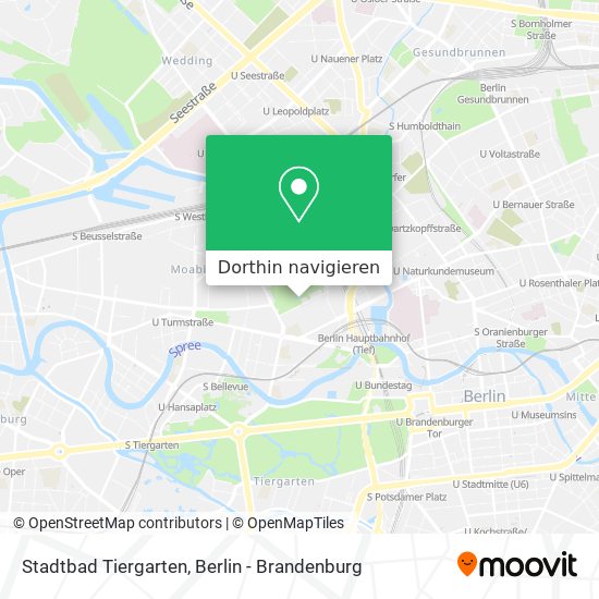 Stadtbad Tiergarten Karte