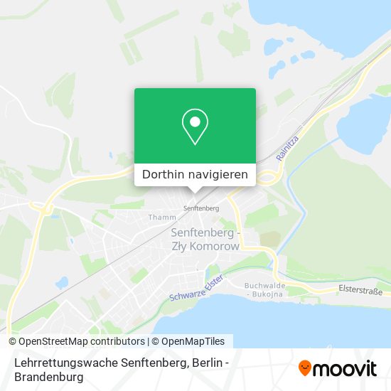 Lehrrettungswache Senftenberg Karte
