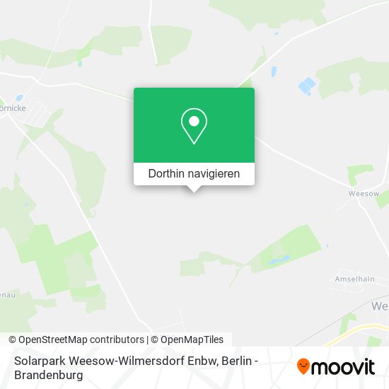 Solarpark Weesow-Wilmersdorf Enbw Karte