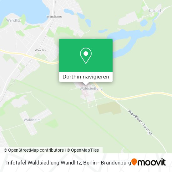 Infotafel Waldsiedlung Wandlitz Karte