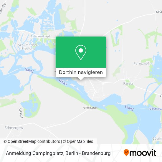 Anmeldung Campingplatz Karte