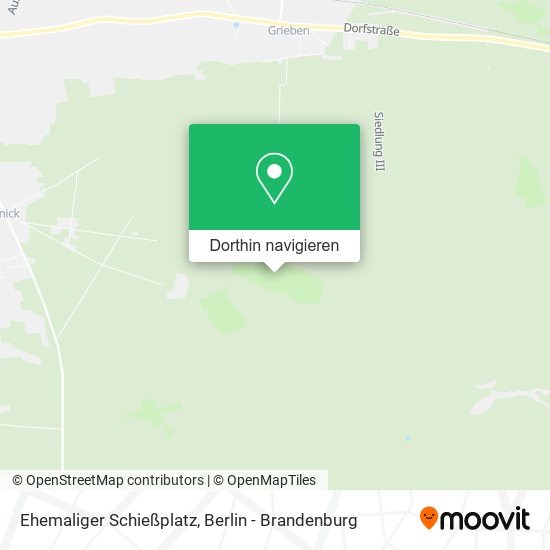 Ehemaliger Schießplatz Karte