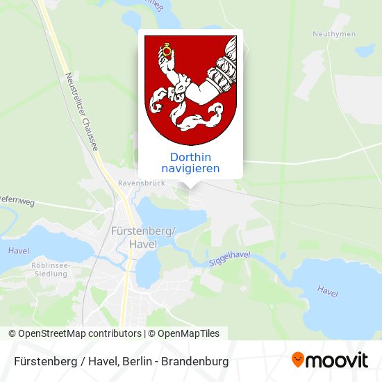 Fürstenberg / Havel Karte