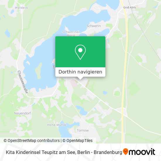 Kita Kinderinsel Teupitz am See Karte