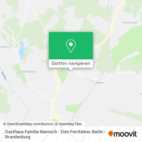 Gasthaus Familie Niemsch - Zum Fernfahrer Karte