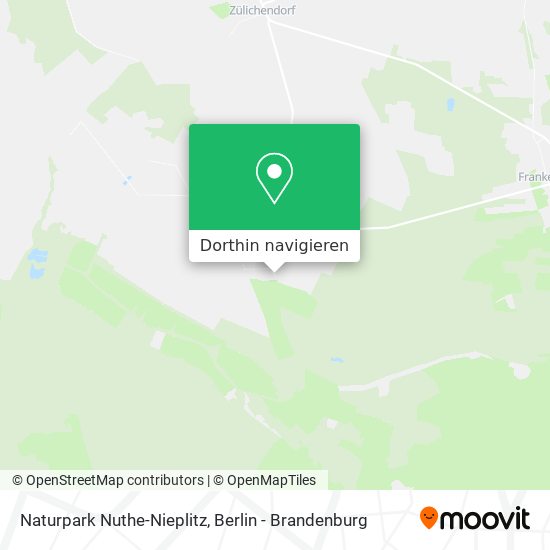Naturpark Nuthe-Nieplitz Karte