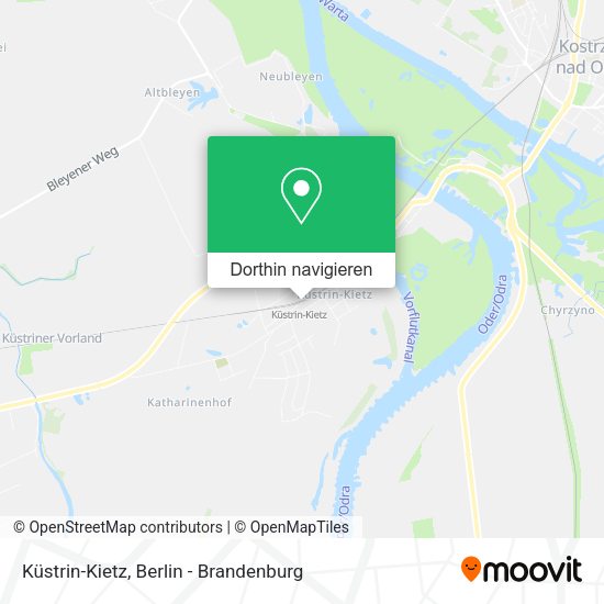 Küstrin-Kietz Karte
