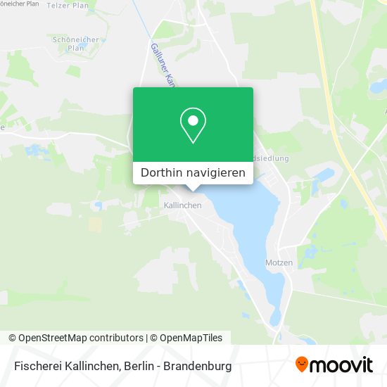 Fischerei Kallinchen Karte