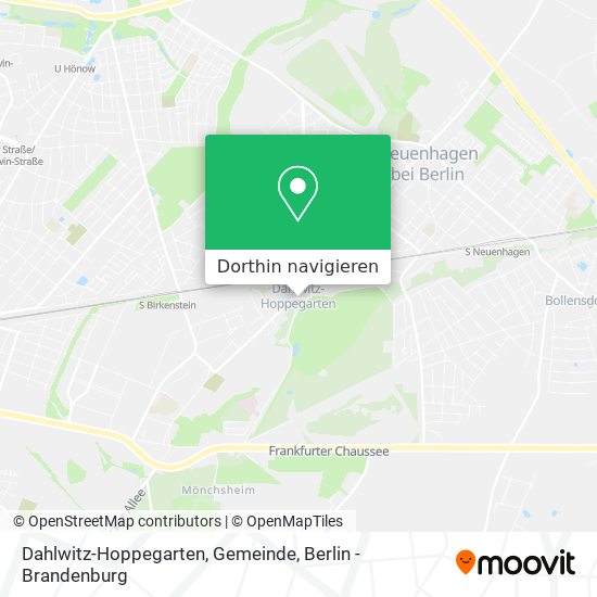 Dahlwitz-Hoppegarten, Gemeinde Karte