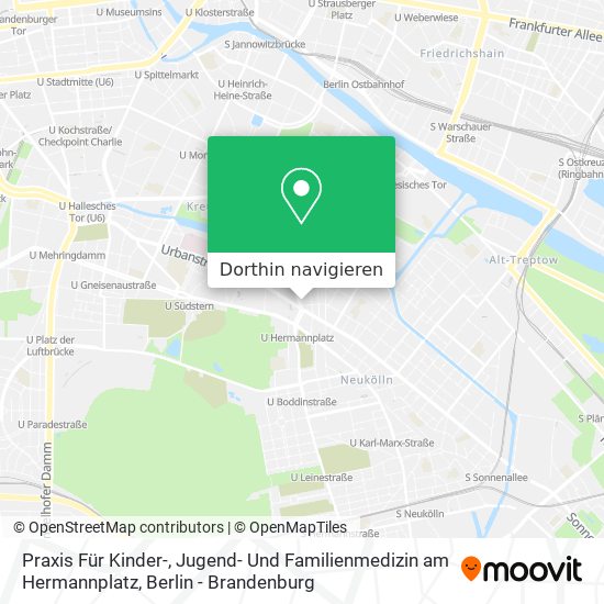 Praxis Für Kinder-, Jugend- Und Familienmedizin am Hermannplatz Karte