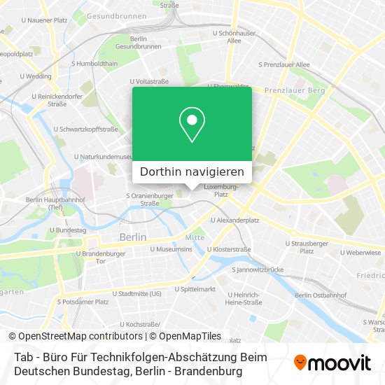 Tab - Büro Für Technikfolgen-Abschätzung Beim Deutschen Bundestag Karte