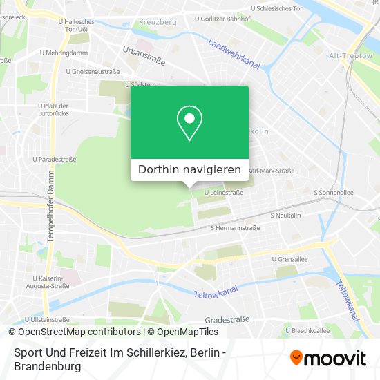 Sport Und Freizeit Im Schillerkiez Karte