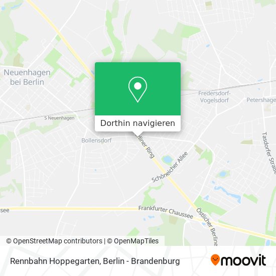 Rennbahn Hoppegarten Karte