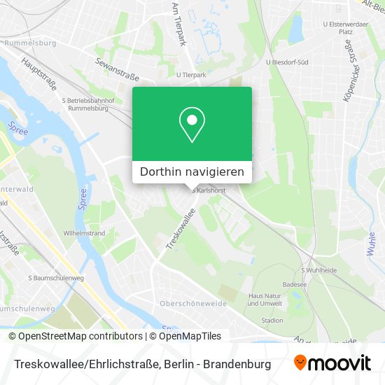 Treskowallee/Ehrlichstraße Karte