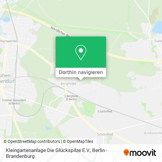 Kleingartenanlage Die Glückspilze E.V. Karte