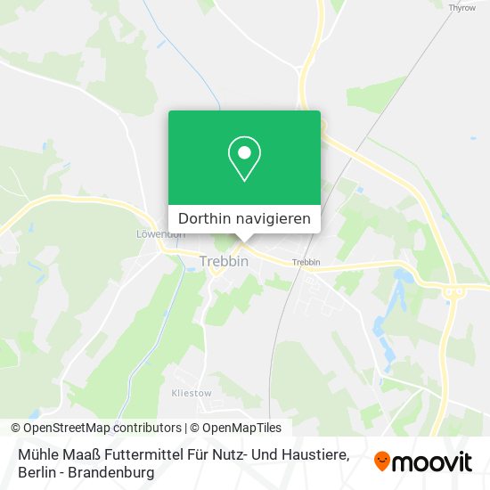 Mühle Maaß Futtermittel Für Nutz- Und Haustiere Karte